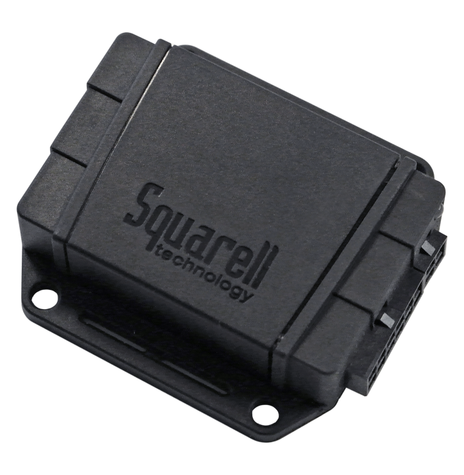 Power Output Module Squarell Power Output Module (POM) for intelligent control of vehicle cameras, sensors, and lighting in connected fleet applications.