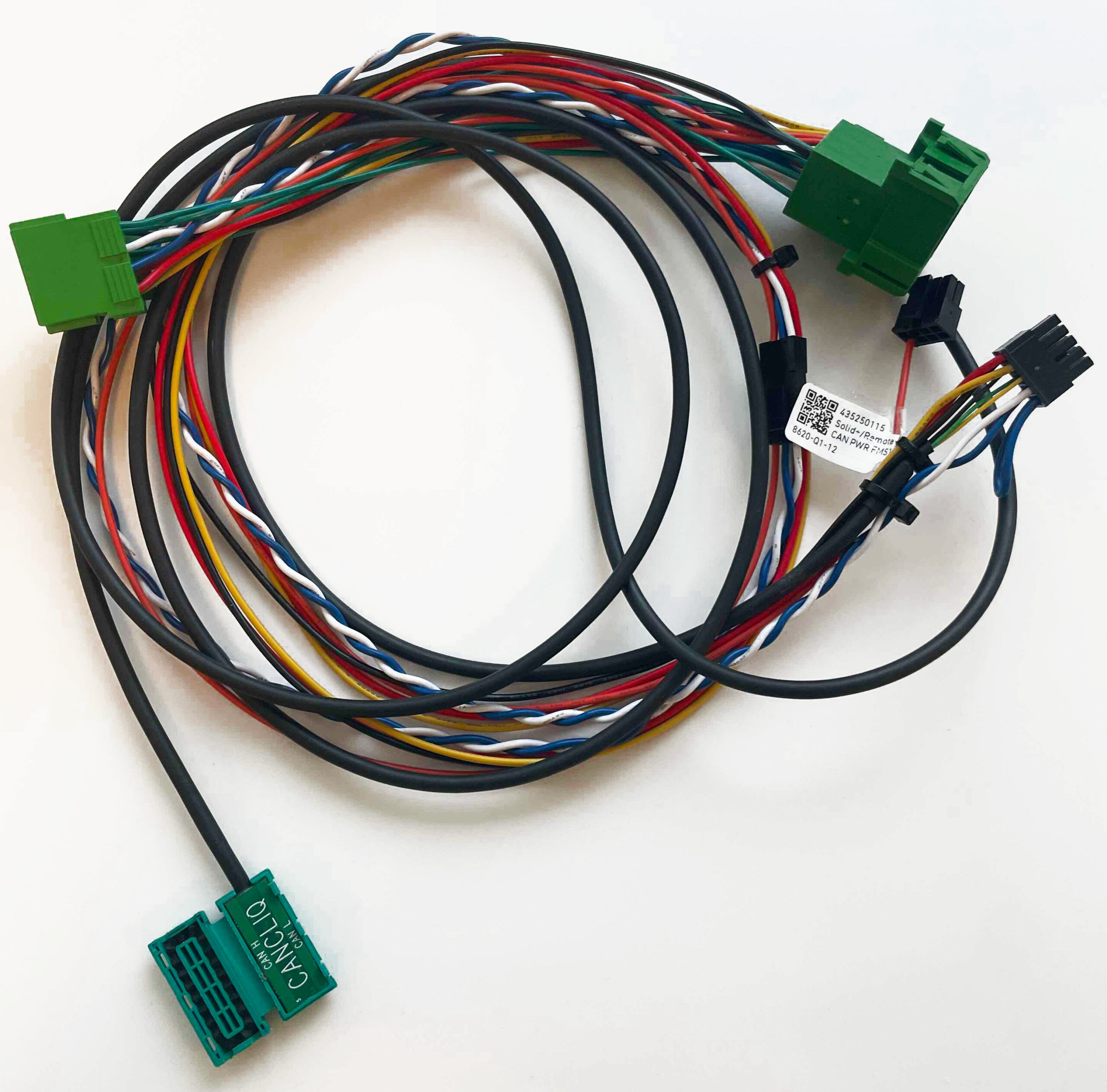 8620-Q1-12 Squarell 8620-Q1-12 vehicle-specific cable set with 12-pin FMS connectors for plug-and-play IVMS installation.