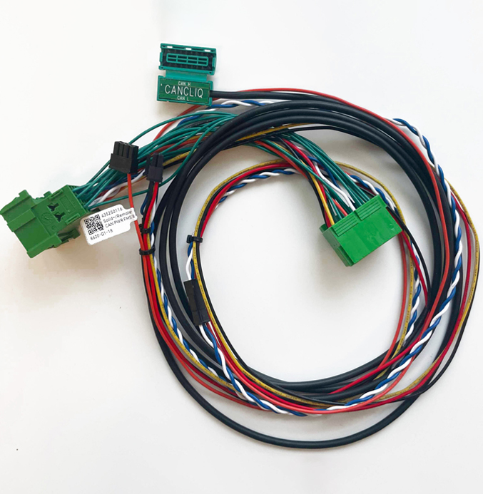 8620-Q1-18-1 Squarell 8620-Q1-18 vehicle-specific cable set with 18-pin FMS connectors and CANcliQ connection for plug-and-play installation.