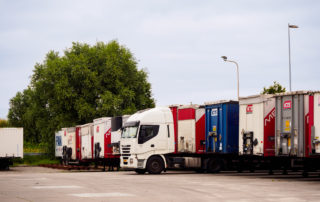 Truck and trailers in a fleet